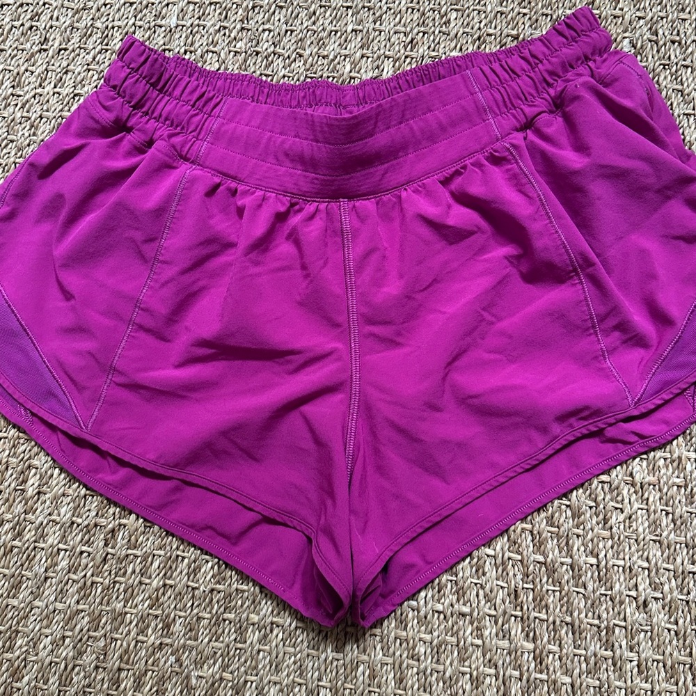 lululemon athletica Magenta Athletic Shorts